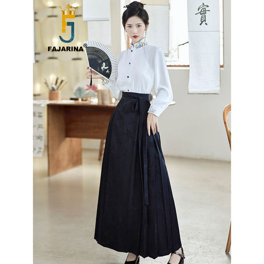 Embroidered Shirt China-Chic Ancient Style two piece Suit Long Sleeve NO.MMQ017