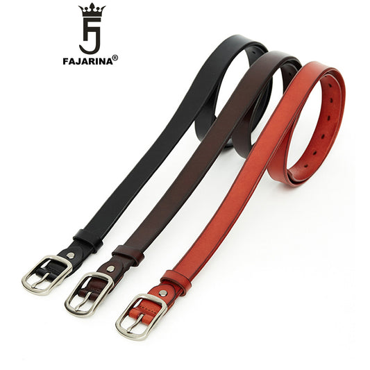 2.8cm Pure Cowhide Leather Belt for Women NO.NHZ235