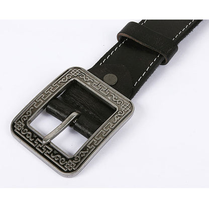 3.8cm Wide Personality Retro Design Pin Belt NO.PKS024